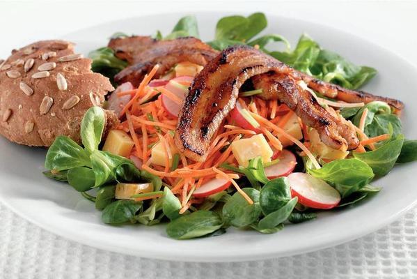 Dutch meal salad with bacon bars