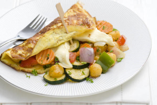 omelet with french vegetables and cheese
