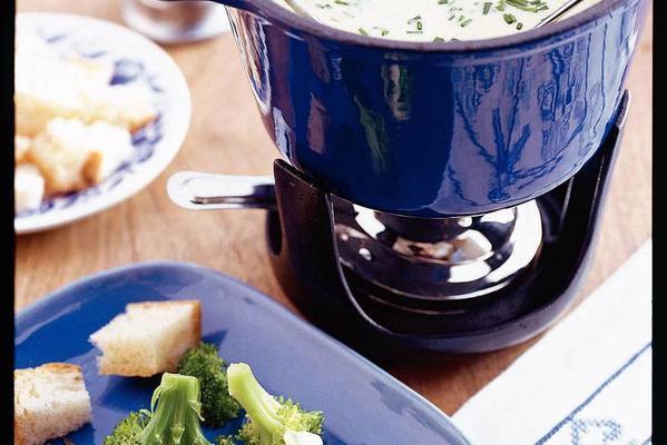 cheese fondue with cheese