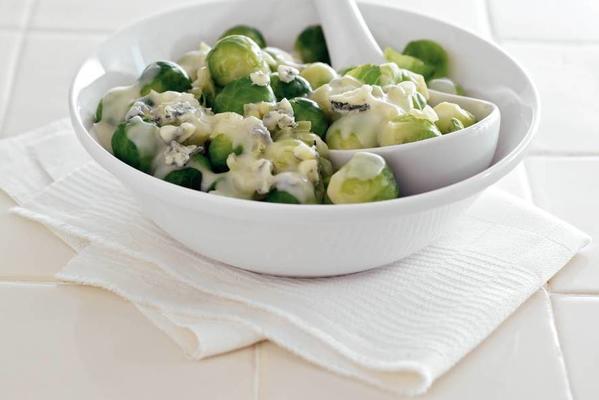 sprouts in gorgonzola sauce