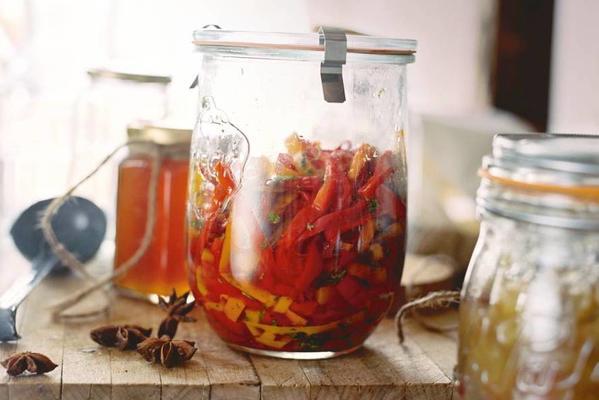 sweet and sour pepper salad