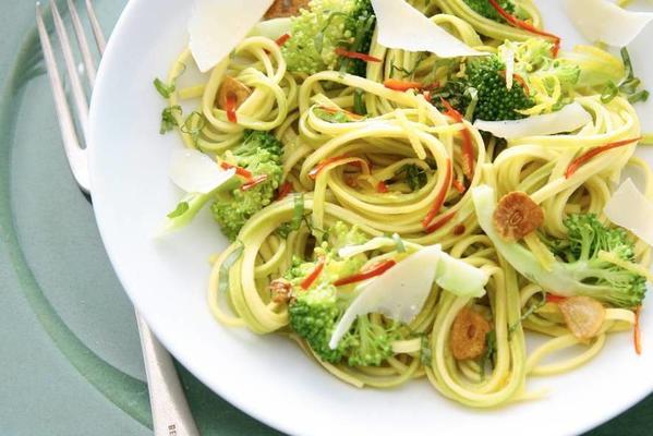 tagliolini with broccoli