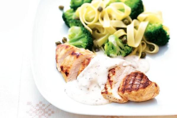 grilled chicken and parsley sauce