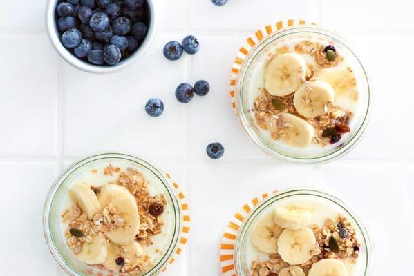 yogurt with breakfast cereals
