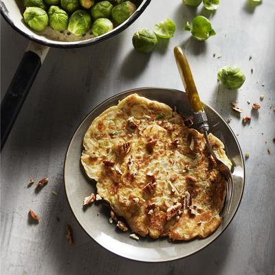 sprouts pancakes with pecans