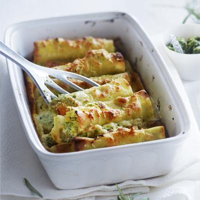 cannelloni with basil rosemary pesto