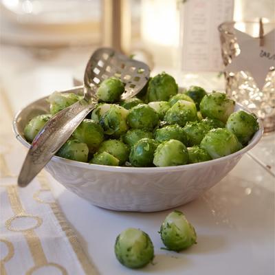 candied sprouts with balsamic vinegar