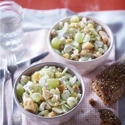 waldorf salad with grapes and cheese