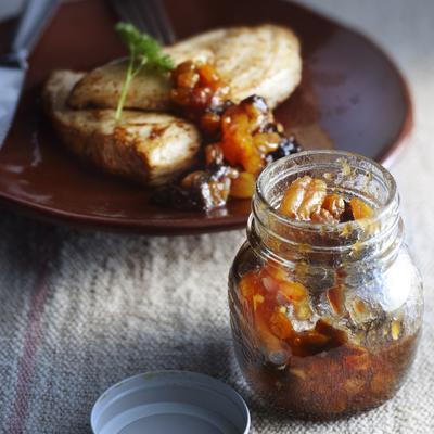 plum apricot chutney with curry