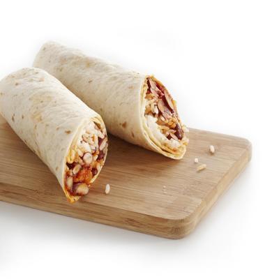 burrito with bacon and beans