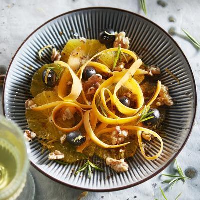 carrot salad with orange and olives