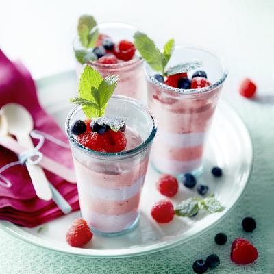 forest fruit layer mousse