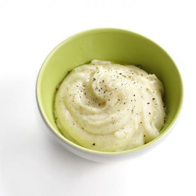 mashed potatoes with peppery oil
