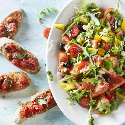 variegated tomato salad