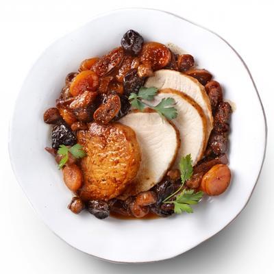 pork fillet with chestnuts and dried fruits