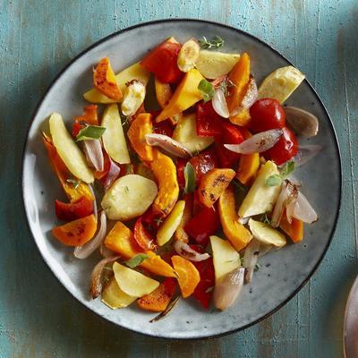 ratatouille with pumpkin from the oven