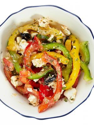 colorful paprika salad