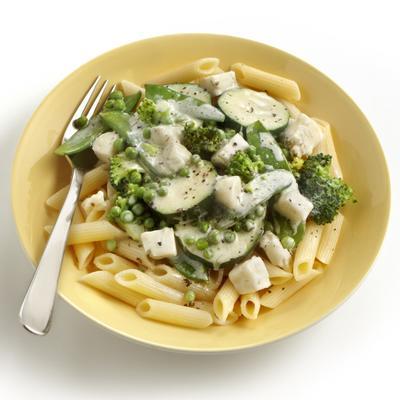 pasta with green vegetables