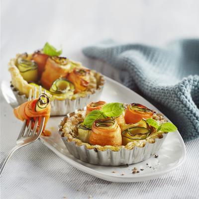 carrot-courgette tarts