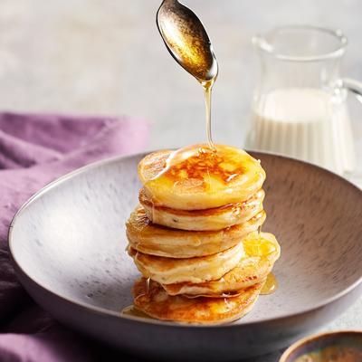 apple pancakes with rosemary