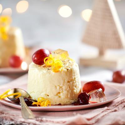 mousse of brie with cranberry port sauce