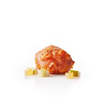 oliebollen with pear and candied ginger