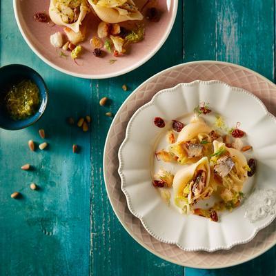 pasta shells with sardine