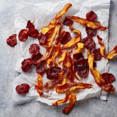 beetroot and carrot crisps