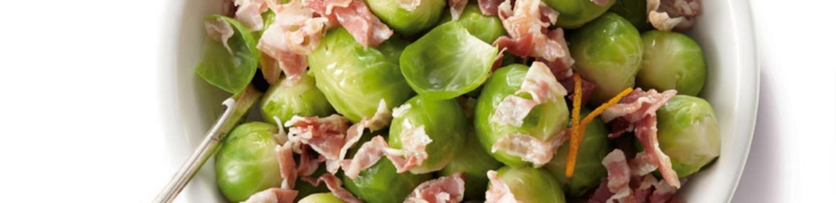 Brussels sprouts with pancetta and orange