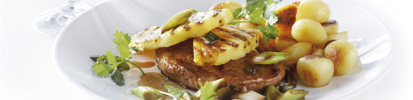 pork fillets with pineapple