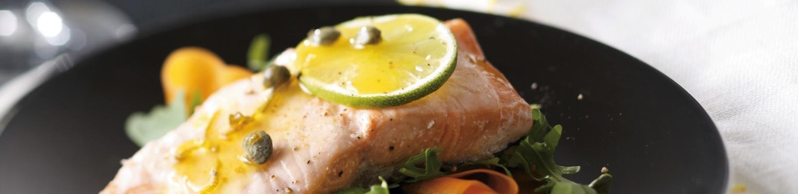 salmon with capers and lime sauce