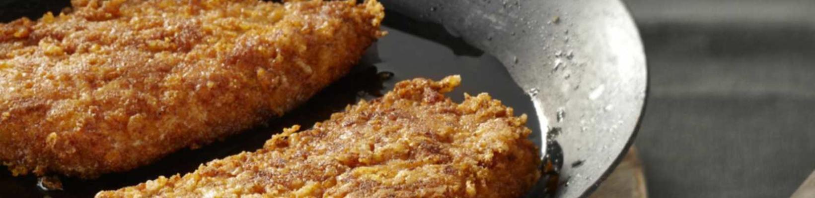 schnitzel breaded with cheesecornflakes