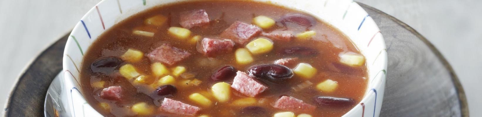 Mexican bean corn soup