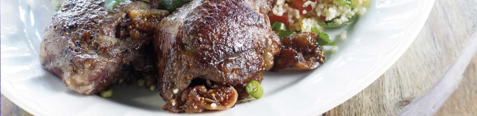 lamb chops with fig filling
