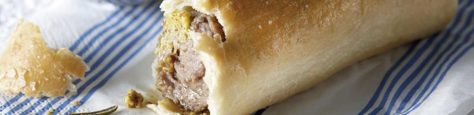 sausages in bread dough