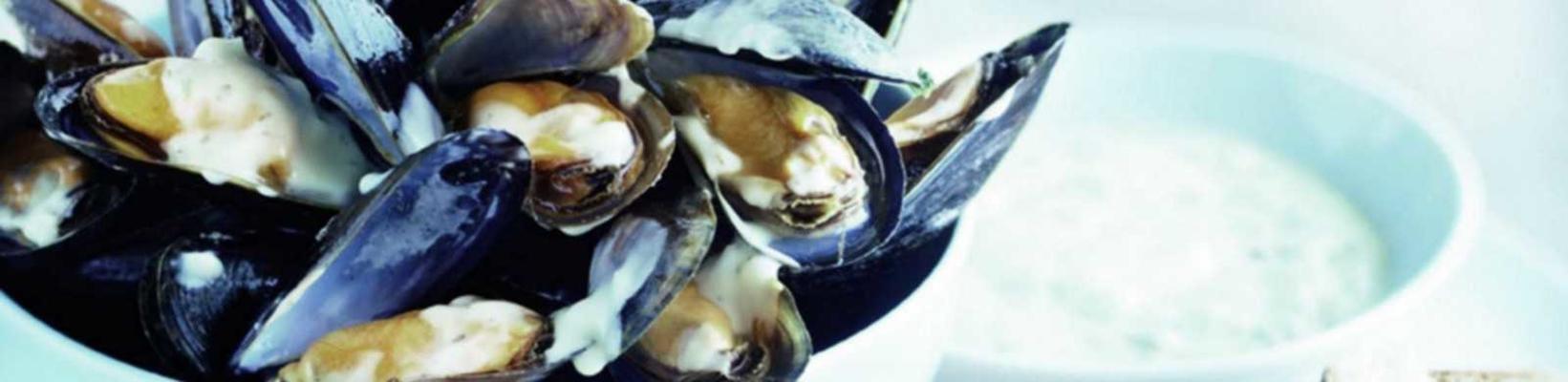 mussels with ravigote sauce