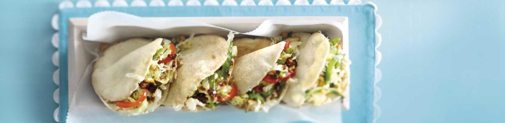 pita bread with vegetables