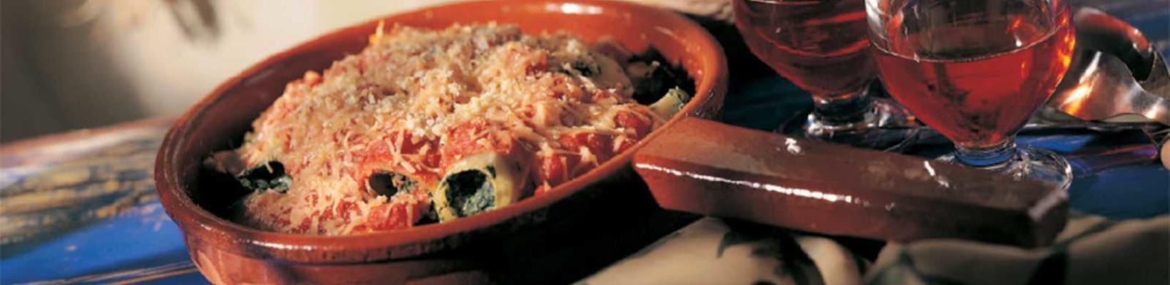 canneloni with spinach