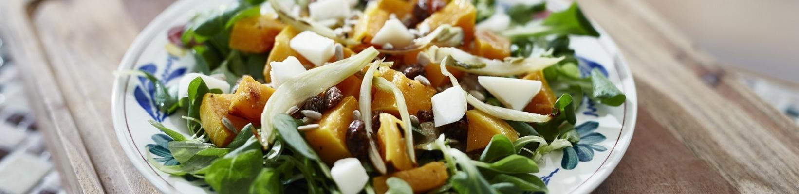 the pumpkin salad with goat cheese from marieke paalmans