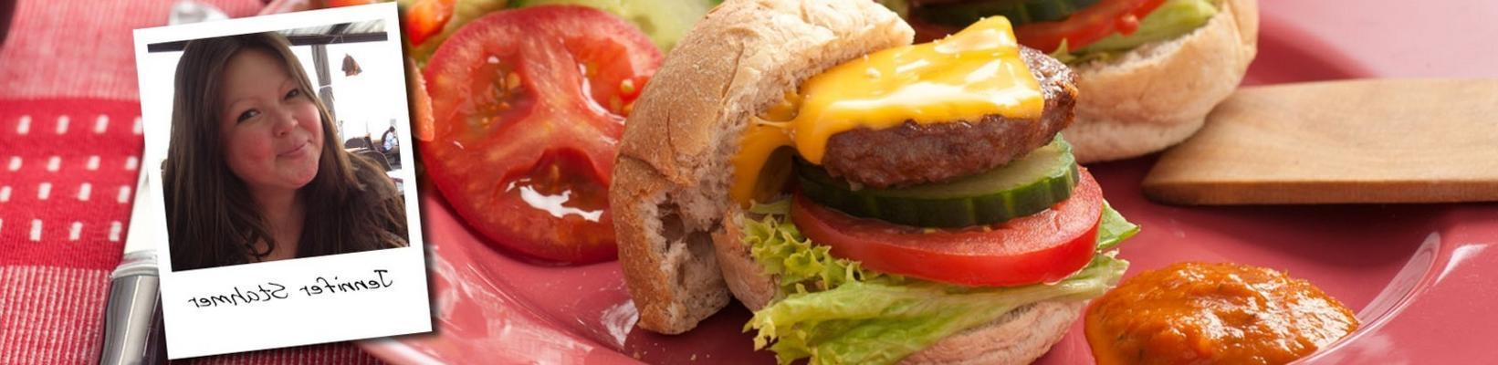 american burger with marinade from jennifer stahmer