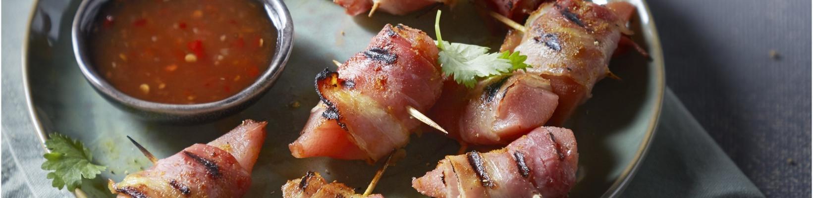 stew pear bacon snack