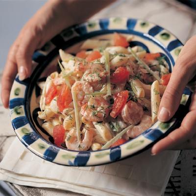 pasta with fennel and shrimp