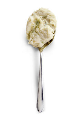 mashed potatoes with blue cheese