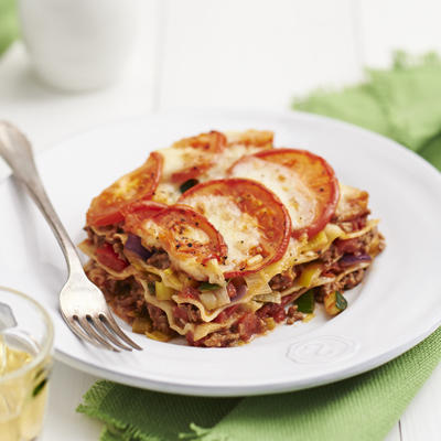 lasagne with mozzarella
