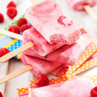 raspberry yogurt ice creams