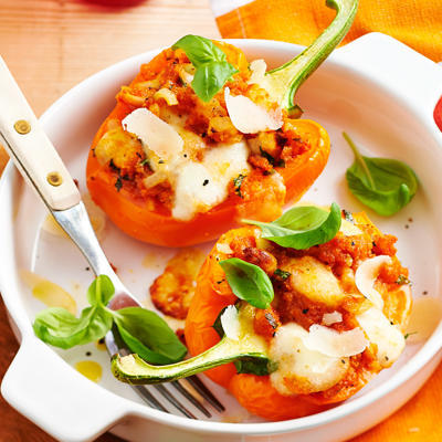 stuffed peppers with mozzarella