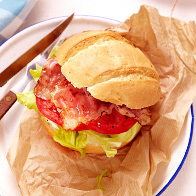 blt bol - italian sphere with bacon, lettuce and tomato