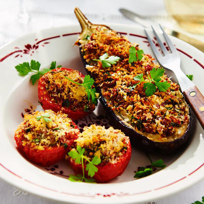 aubergines and tomatoes from nîmes