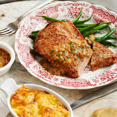 cutlets with white wine sauce