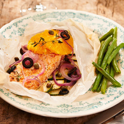 salmon 'and papillote'